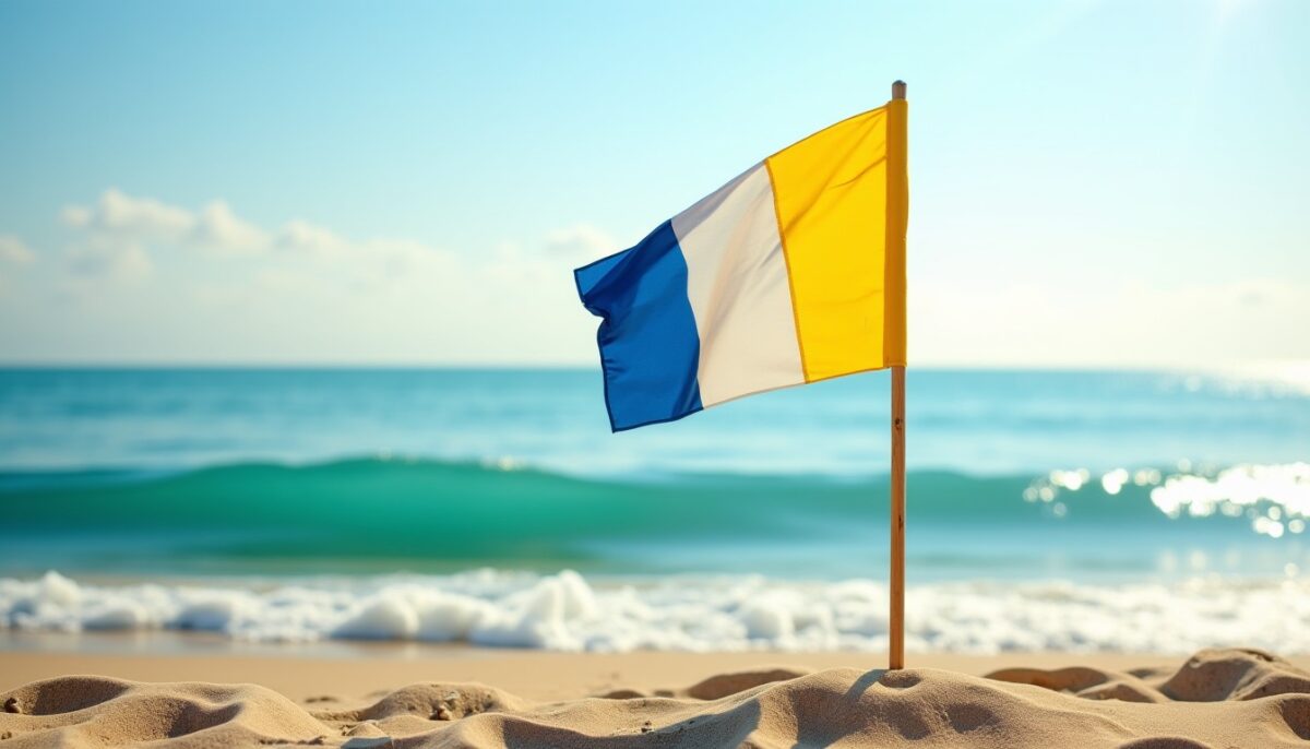 Drapeaux jaune et bleu : quelle est la signification de ces couleurs sur nos plages françaises ?